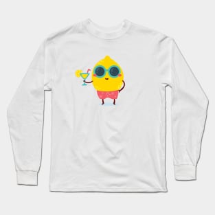 Cute Kawaii Fruit Summer Design Long Sleeve T-Shirt